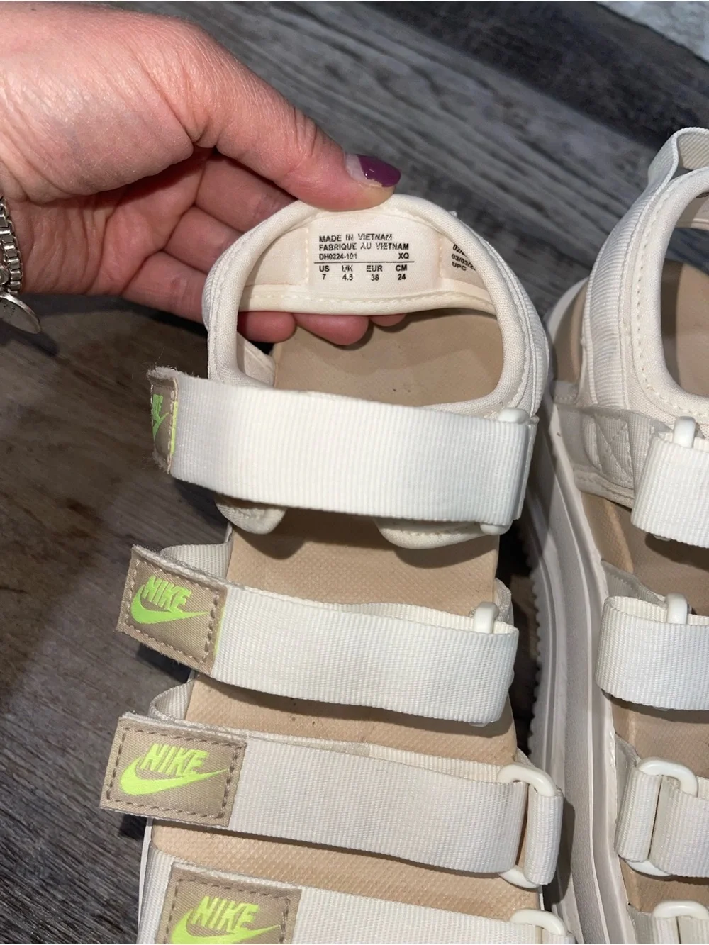 Nike Icon Classic Sandal Women's Platform Sandals DH0224-101 Size 7